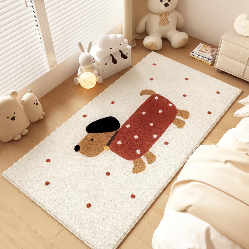 Modern Style Carpets for Living Room Thick Plush Bedroom Decor Cute Carpet Fluffy Soft Bedside Floor Mat Washable Cloakroom Rug