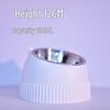 Elevated Stainless Steel & Ceramic Pet Bowls - Anti-Tip Design for Cats & Dogs, Protects Cervical Vertebrae, Double Bowl Set
