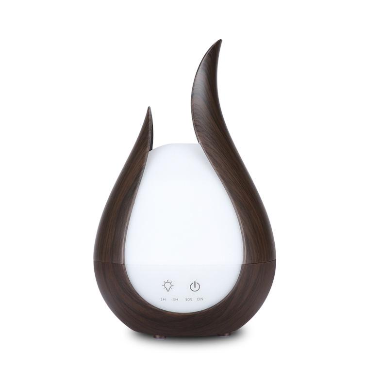 Wood Grain Ultrasonic Desktop Aroma Diffuser, 200ml Capacity