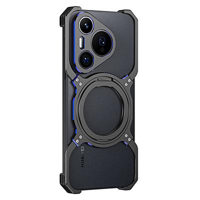 For Huawei Pura 70 Pro/70 Pro+ Metal Bumper Case Kickstand Magnetic Phone Cover