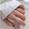 Women's Adjustable S925 Sterling Silver Retro Minimalist Open Ring