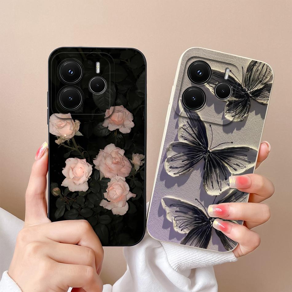 For Redmi Note 14 Pro Plus Case Cartoon High Quality Phone Cover For Xiaomi Redmi Note14 Pro+ Soft Liquid Silicone Back Covers
