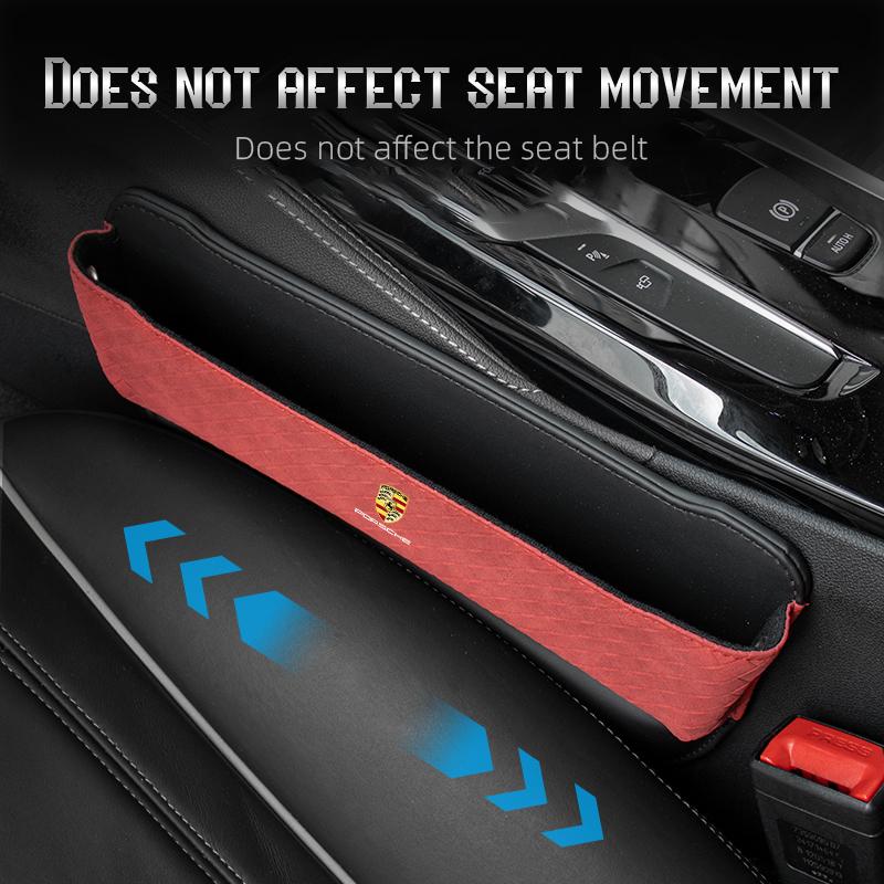 Caja Organizadora de Espacio para Asiento de Coche Bolsa de Almacenamiento para Artículos Varios Interior Para Porsche Cayenne Panamera Macan 911 718 Taycan Boxster Cayman 918