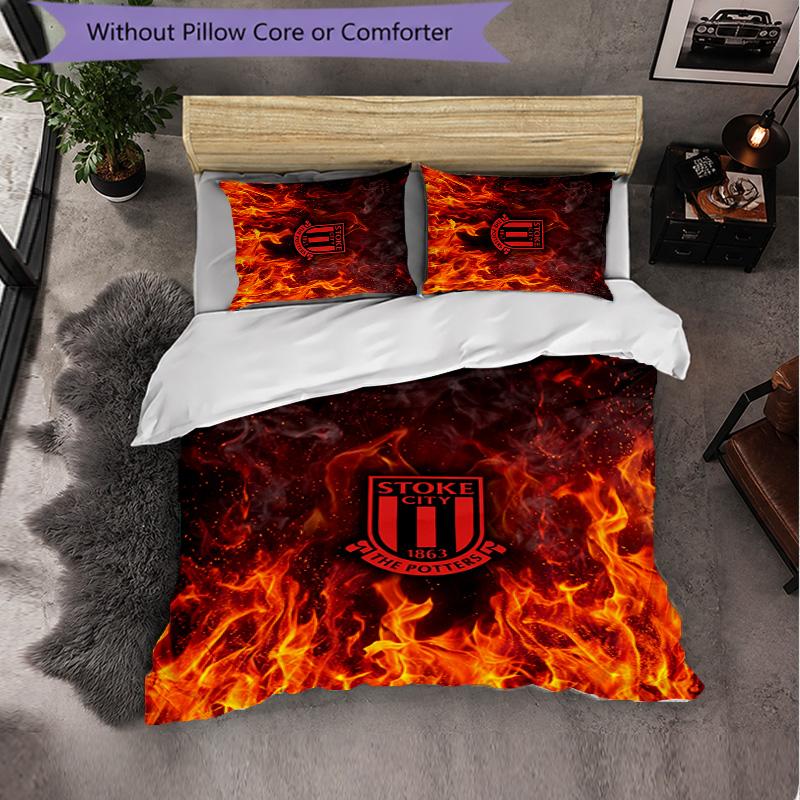 Set Biancheria da Letto Southampton Football 3 Pezzi Morbido Set Copripiumino con Federe Set Decorazione Camera da Letto per la Casa