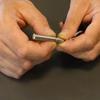 Portable Stainless Steel Telescopic Function Ballpoint Pen Metal Key Ring