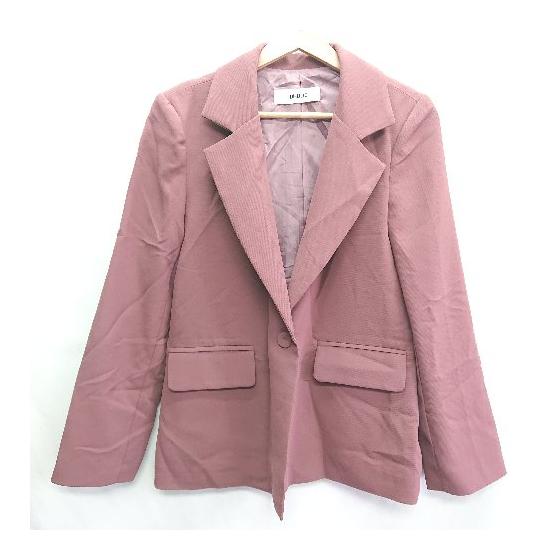 DHOLIC long sleeve tailored jacket no size indicated wine red ladies E [Used]