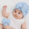0-12 Months Baby Hat Socks Set Big Bowknot Newborn Turban Hat Headwear Baby Bow Fetal Cap  Baby