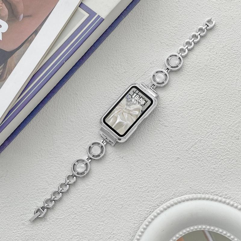 

Металлический ремешок, совместимый с браслетом Huawei 10/9/8/7 и Honor 6/7, версия NFC - стильный летний дизайн For Huawei Bracelet 10/9/8/NFC