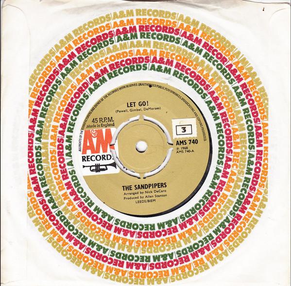 

7inch Record SANDPIPERS Let Go Suzanne AMS740 AM RECORDS 1968 UK Jazz Used