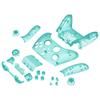 eXtremeRate Xbox Series X S Controller Shell Button Clear Replacement Side Rail Grip Front Backplate Cover for Xbox Core Wireless Controller Not
