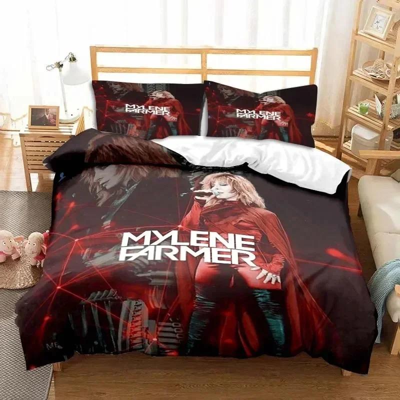 

Comforter Mylène Farmer Bedding Set Adult Boys Girls Bedroom Decoration Children Gift Single Double Large Size Comforter (quilt)-EU Single(135*200cm)3pcs