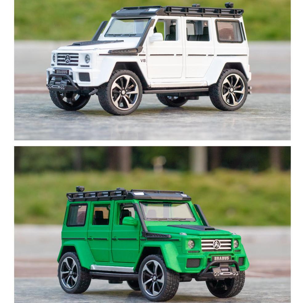 Model de mașină Benz G550 la scară 1/32 de jucărie, mașină de jucărie cu tragere înapoi cu sunet și lumină pentru copii mici, băieți, fete, colecție de cadouri