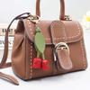 Multicolor Keyring Pendant Leather Bag Ornament High Quality Tulip Flower Keychain  Gift Toys