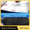 Radkappen Auto Logo Windschutzscheiben-Sonnenschutz Schirm für Toyota Chr Corolla Camry Rav4 Yaris Hilux Prius Avensis Auris Prado Verso Gaz