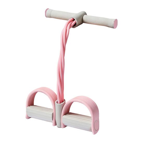 Pedal Resistance Band with Handle 4/6-Tube Pedal Ankle Puller Elastic Sit-up Pull Rope Men Women Yoga Pedal Workout Band Exercise Equipment