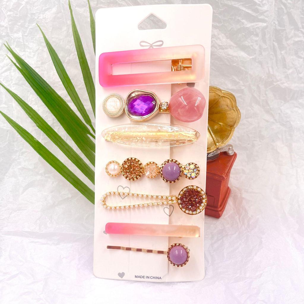 Women's Floral Pearl Hair Clip Accessory