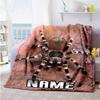 Spider Customize Text Blanket Cozy Customizable Blanket Soft & Cozy for Living Room Sofa Couch Office Chair All-Season Use