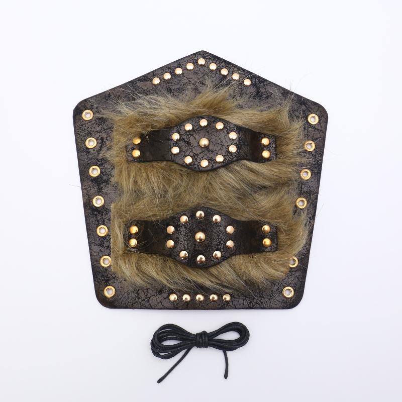 Bărbați Medieval Cosplay Armură din Piele PU Mănuși Manșete cu Șireturi Viking Pirat Cavaler Mănușă Brățară Brățară Accesorii Steam Punk