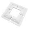4pcs Solar Panel Corner Bracket Anti UV ABS Solar Panel Roof Drill Free Support Mount for RV Boats
