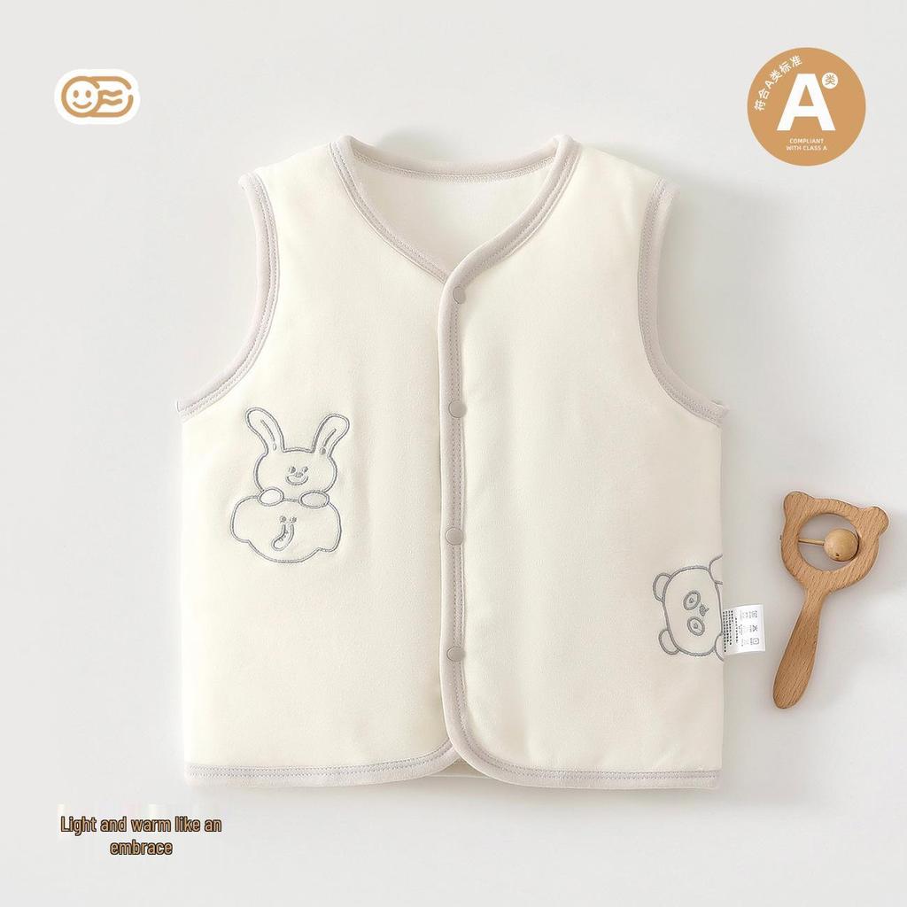Warm Cotton Padded Baby Vest for Newborns and Toddlers - Unisex, Autumn/Winter/Spring