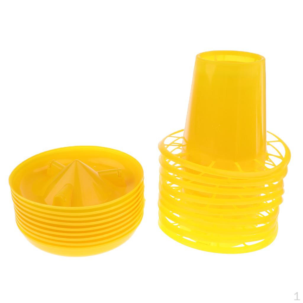 10PIECES Automatic Chicken Feeder Bowl Poultry Waterer Birds Feeding