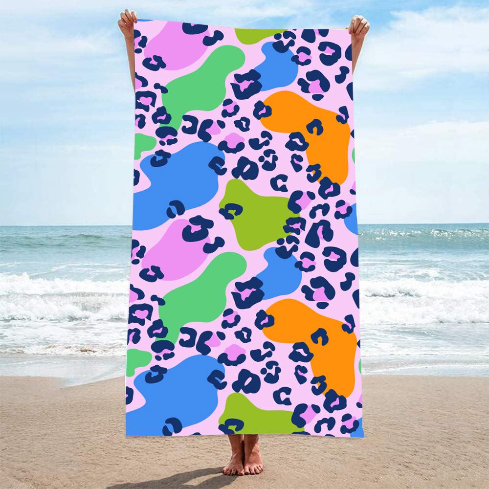 Customizable Large Microfiber Surfing and Beach Towel - Absorbent and Quick-Dry for Adults