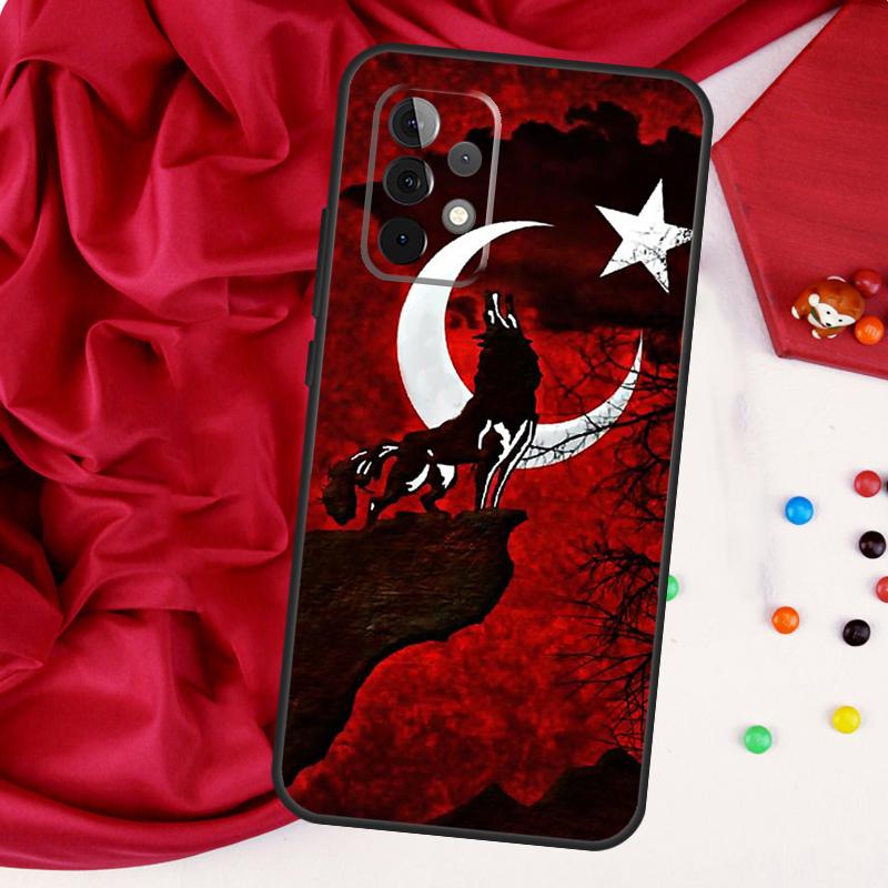 Turkey Flag For Samsung Galaxy A26 A05 A06 A16 A54 A34 A14 A22 A32 A52 A55 A35 A15 A53 A13 A56 A36 Case