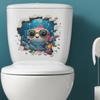 Cartoon Underwater World Small Fish Coral Water Plants Bathroom Toilet Home Beautification Stickers