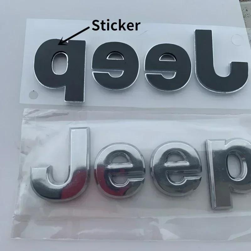 Car Emblem for JEEP Compass Commander Renegade Grand Cherokee Wrangler JK Patriot Liberty Front Hood Badge Rear Trunk AJP1