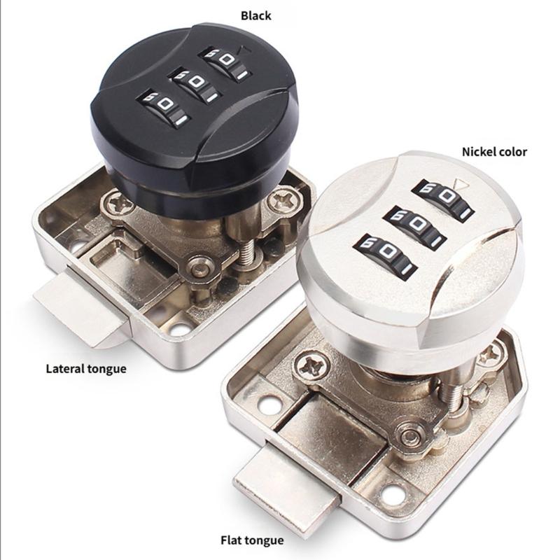 Resetable Security Combination Lock For Marine Vehicle Cabinets Home Drawers Waterproof Metal Construction