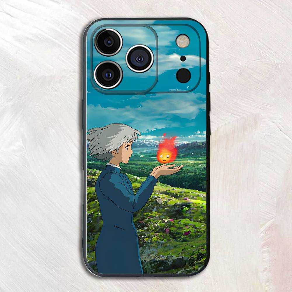 

Аниме S-Софи H-Хоул Силиконовый Чехол Для Телефона Для iPhone 17 16 15 14 13 12 11 X XS Plus Pro Max Ударопрочный Мягкий Чехол iPhone13