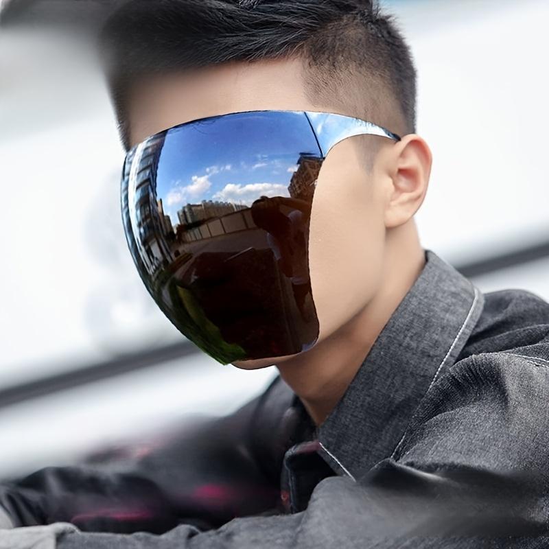 [Stylish Motorcycle Mask] Stylish Multicolor Full-Face Motorcycle Riding Mask | Adjustable Straps,Durable Plastic, Unisex Safety Gear, Party Accessory