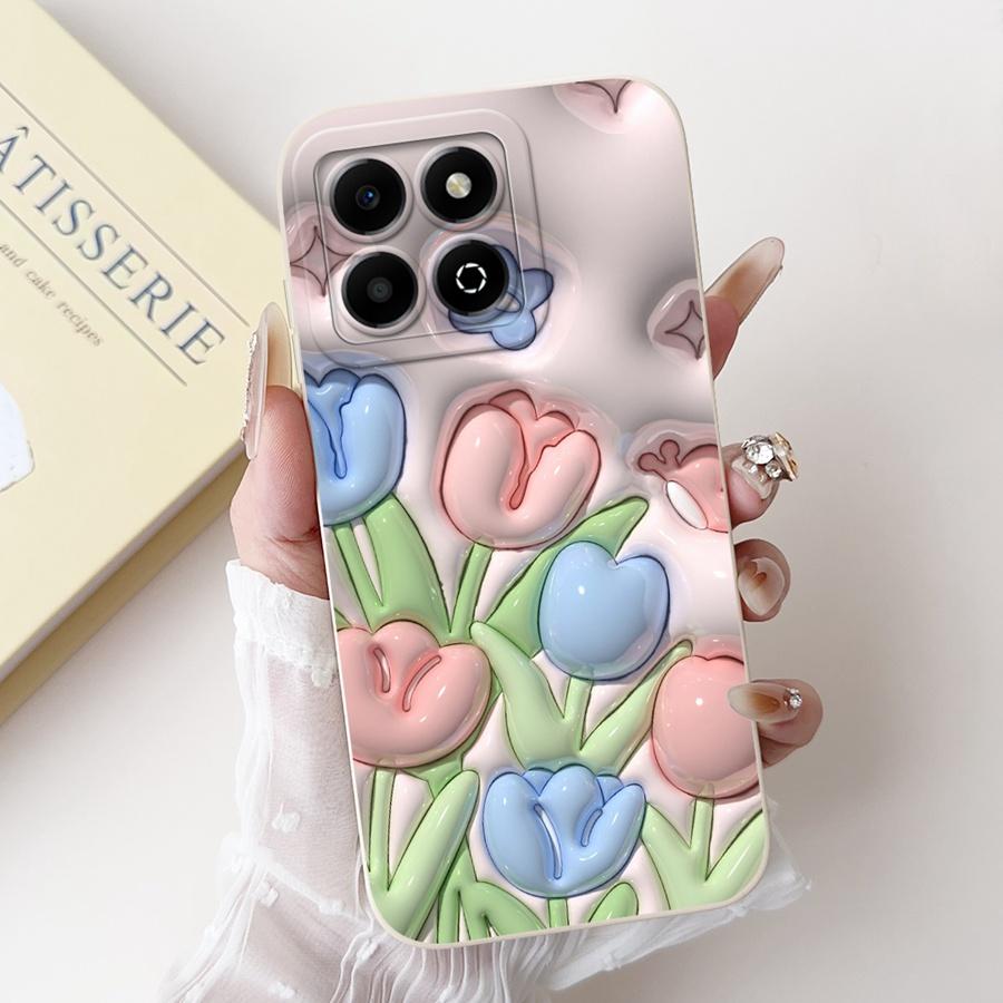For Honor X6a Case WDY-LX1 Capa Cute Cartoon Soft Silicone Cover For HonorX6a X 6B X6 b Shell Matte Len Proective Phone Fundas