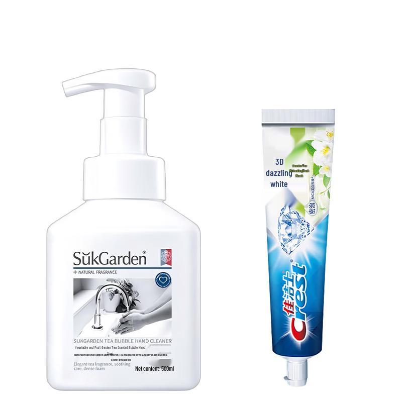 Набор: Мыло для рук с ароматом чая и зубная паста Crest 3D White