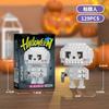 Halloween pumpkin haunted house theme small particle building block puzzle assembly toy cross-border gift ornament