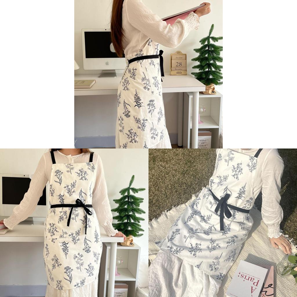 Cotton Canvas Sleeveless Apron For Kitchen Cooking Gift For Chefs