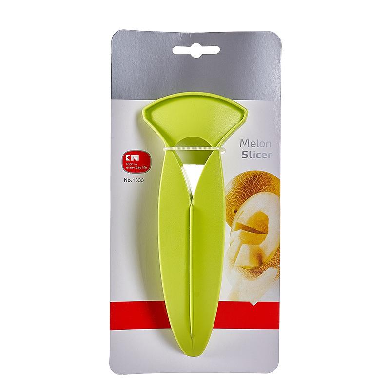

Easy Clean Melon Cutter Melon Prep Tool Melon Cube Cutter Cutting Tool Set For Quick Easy Fruit Slicing For Cantaloupe зелёный