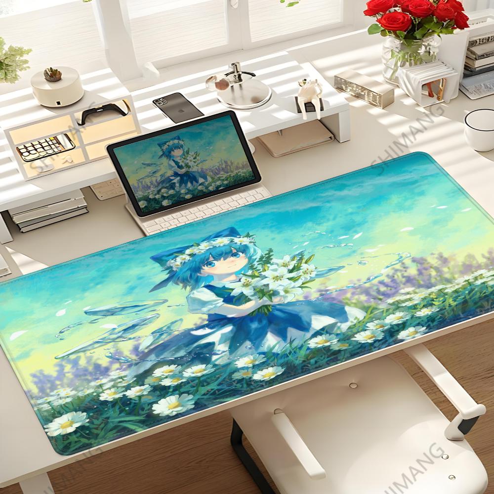 Touhou Project Cirno Mouse Pad Hot Anime Taro Sakamoto Days XXL Large Gaming Nonslip Office Keyboard Mats Desk Mat