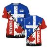 Fashion T-shirt Men's Harajuku Street T-shirt 3D Printed Maple Leaf Deer Pattern Popular Short Sleeved Shirt