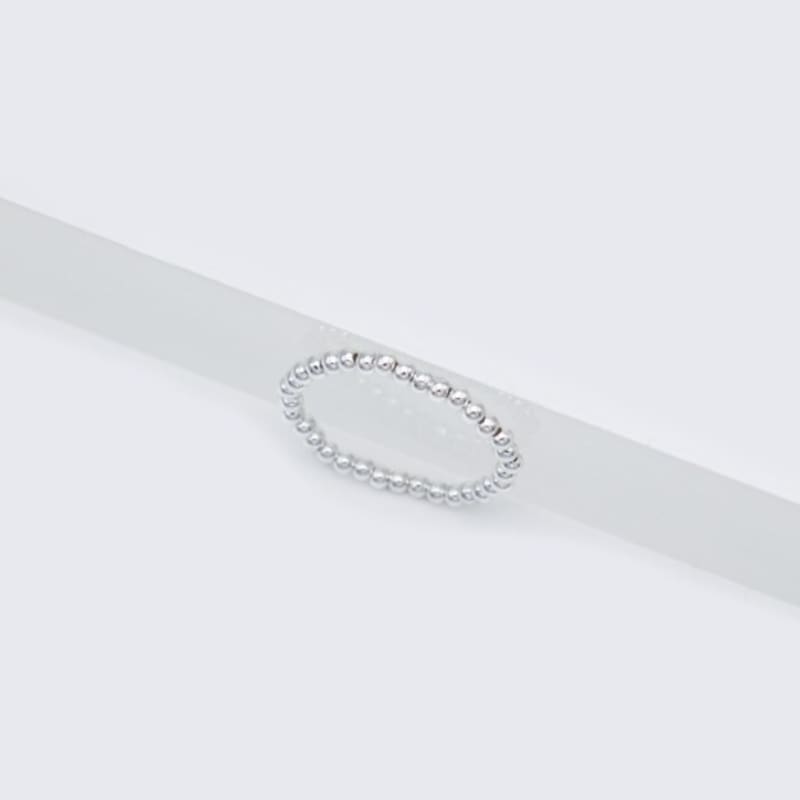 BONBEAU Simple Silverball Daily Ring 925 Silver 2mm, 3mm Silver Ball Ring