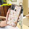 Phone Holder Protective Phone Case For ZTE Blade A53 Pro Durable Cute Back Cover Lanyard Anti-dust Fashion Design Ring