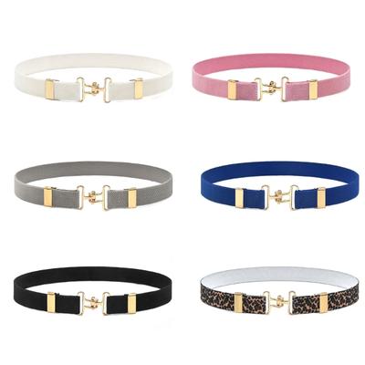 Elastic Stretch Belt For Kids With Secure Metal Hook Buckles Adjustable Waistband For Children Equestrian And Daily Use