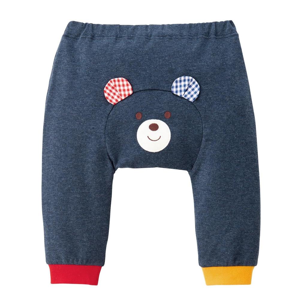 MIKIHOUSE HOT BISCUITS Baby Wear Pack: Sweatshirt & Pants for Boys and Girls, Navy Blue, 70cm, 74-9917-496, Baby Gift