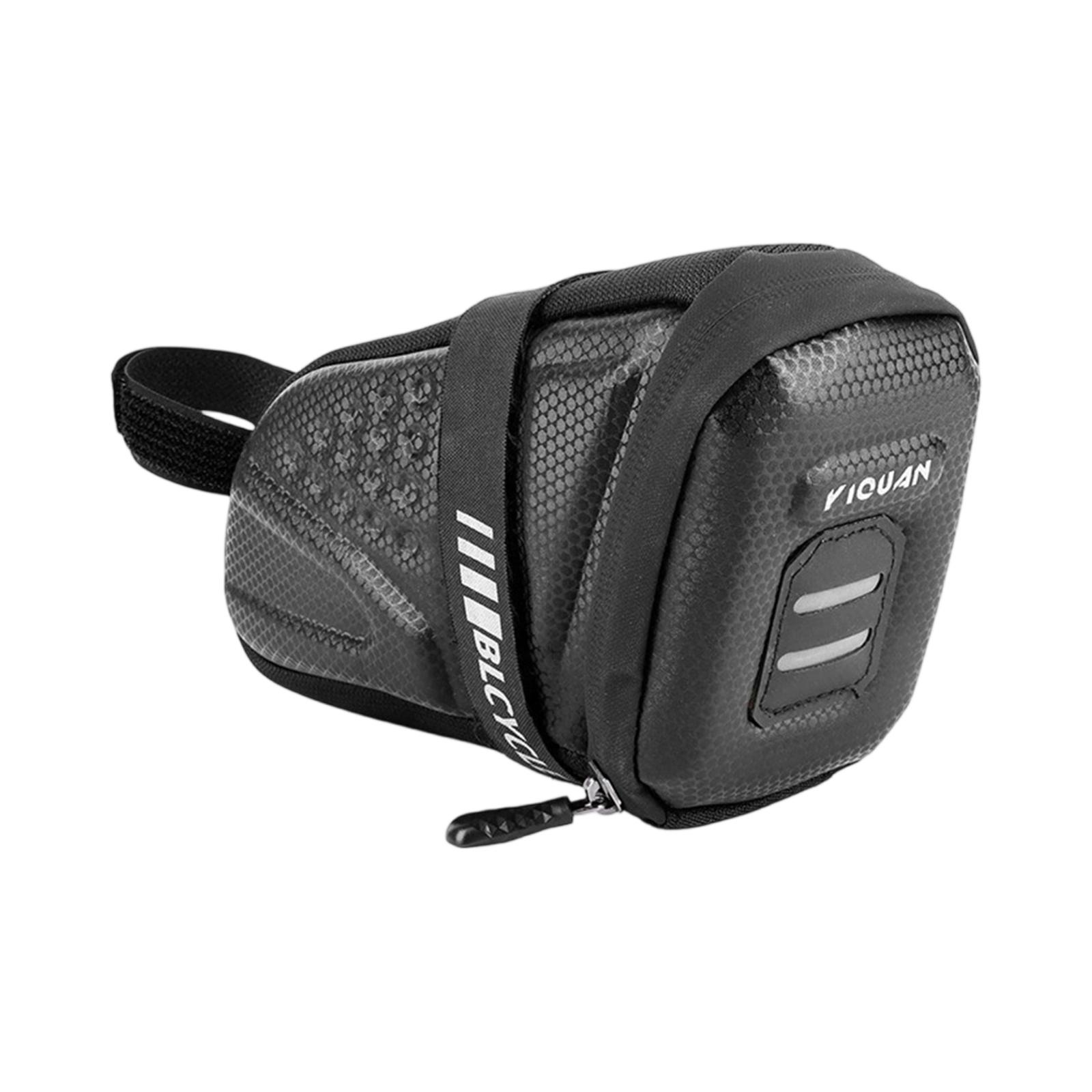 

Задняя подседельная сумка для горного велосипеда – Жесткая 3D сумка для велоспорта, Подвесное хранилище для езды по шоссе и бездорожью One Size чёрный