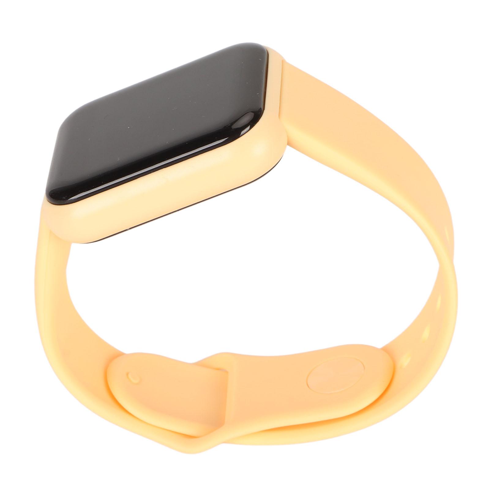 

1.4inch Smart Watch 150mAh Step Counter Alarm Incoming Message Alert Sports Mode Waterproof Fitness Watch for IOS 9.0 Yellow