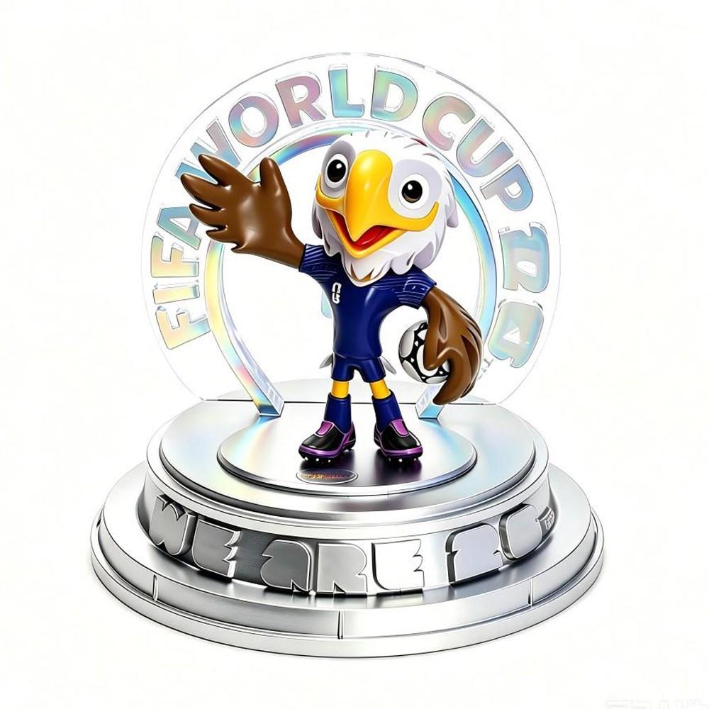 2026 World Cup Mascot FIFA Official License 15cm Maple Freedom Clutch Fan Souvenir Figure Gift Desk Decor PP15 - Miniature/Model