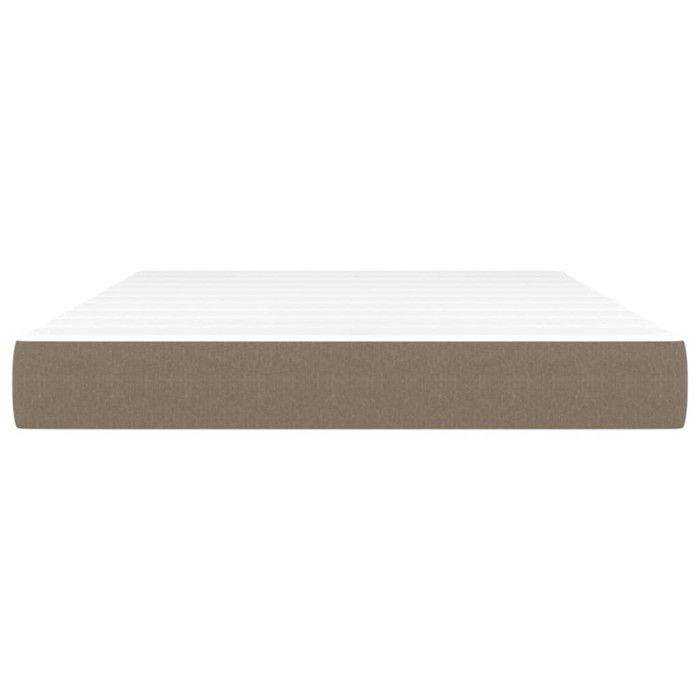 347798 vidaXL Matelas de lit à ressorts ensachés Taupe 140x200 cm epaisseur 20 cm Tissu