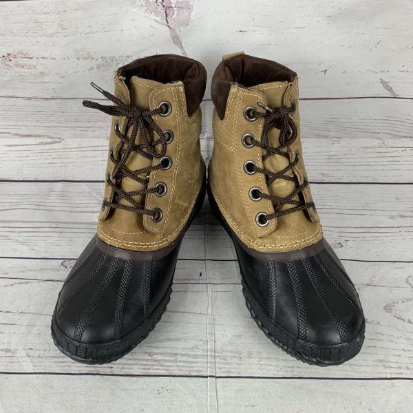 Sorel /Leather Snow Boots/21.0cm/Light Brown/Waterproof/Women’s Boots(USED)