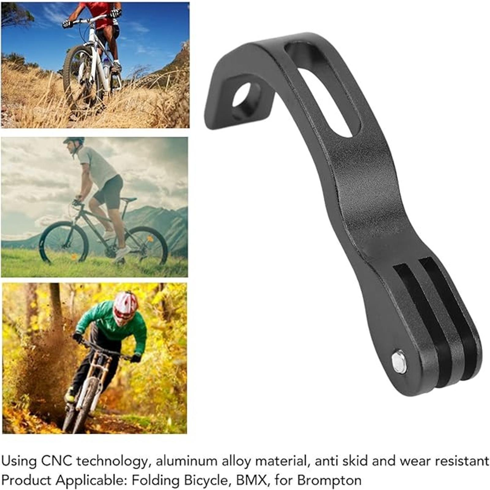 

Крепление передней фары – Стойка для вилки складного велосипеда, Кронштейн-удлинитель для фары, Совместимость с небольшими тряпичными сумками, База для экшн-камеры для велоспорта, Прочный и простой в установке One Size чёрный