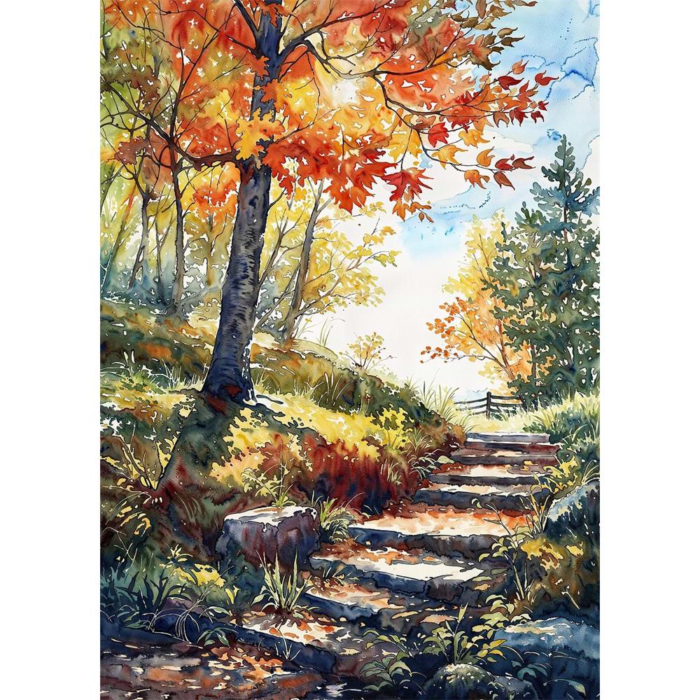 Chinese Four Seasons Landscape Diamond Art Painting Decoration Sailboat Diy Full Rhinestone Mosaic Cross Stitch Kit Gift